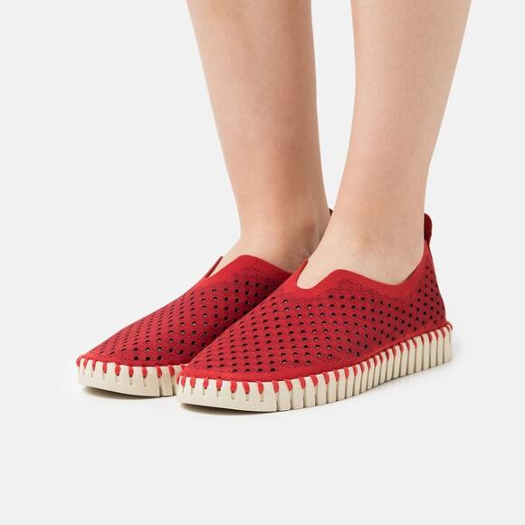 Ilse Jacobsen Tulip 139 Slip On Shoe Red Size 8 - Picture 1 of 7